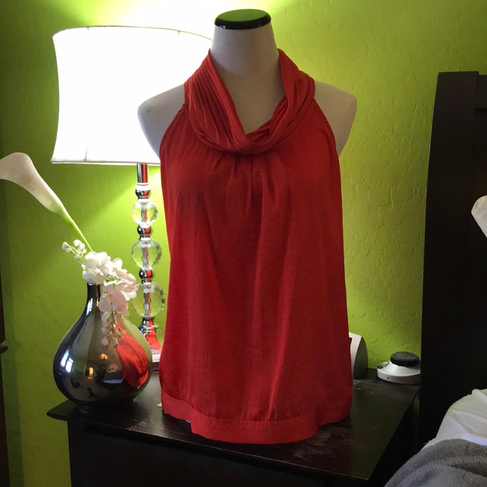 Silk orange top